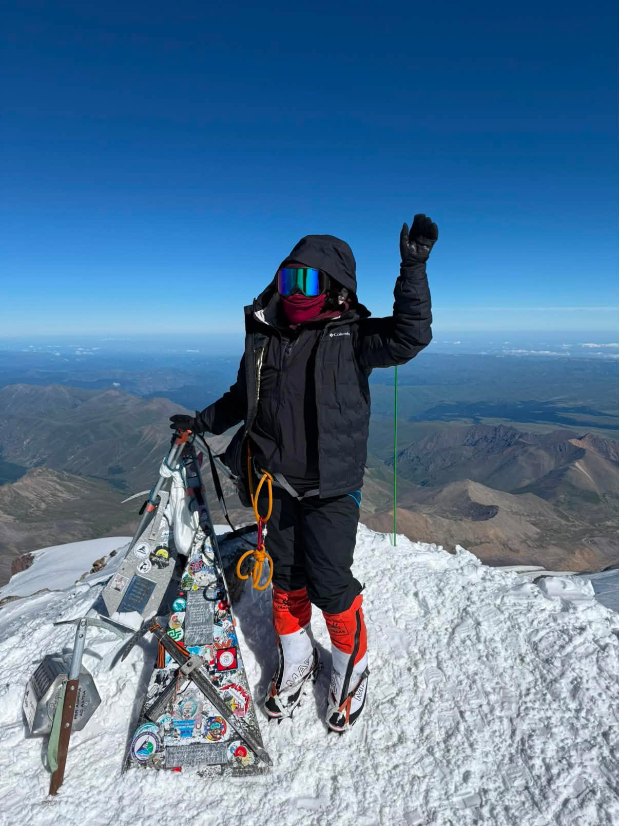 Khawlah on Mount Elbrus summit