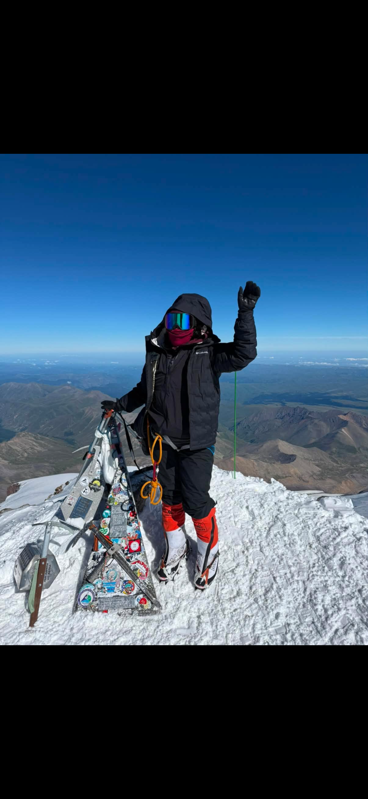 Khawlah on Mount Elbrus summit